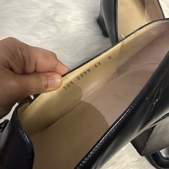 GUCCI leather classic horsebit black shoes - Picture 6 of 9